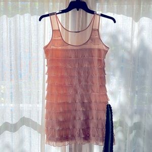 ‘Vintage’ H and M party dress. Pale pink with ruffles- fits size small/medium.